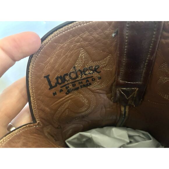 Lucchese Handmade Cowboy Boots – Men’s 11D Chestnut Brown (USA) - Picture 8 of 9